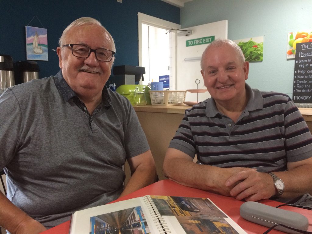 We met David and Layton, former employees of the Arjo Wiggins Paper Mill, at our Memories of The Mill drop-in sessions at the Dusty Forge. It was great to learn about the work and the community that was built around the mill.