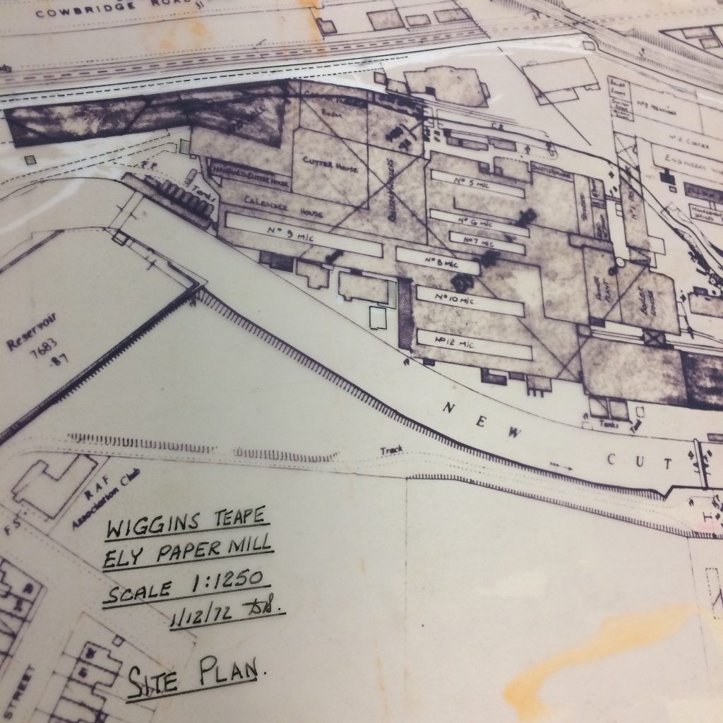 Site plan of paper mill
